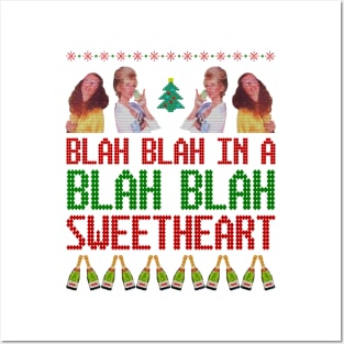 AbFab Ugly Christmas — Blah Blah In a Blah Blah Posters and Art